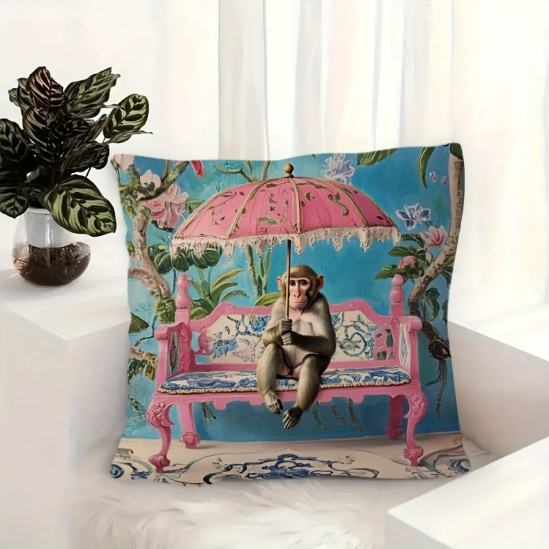 1pc, Retro Pink Chinese-Style  - Pillow Insert 18X18 评论和价格