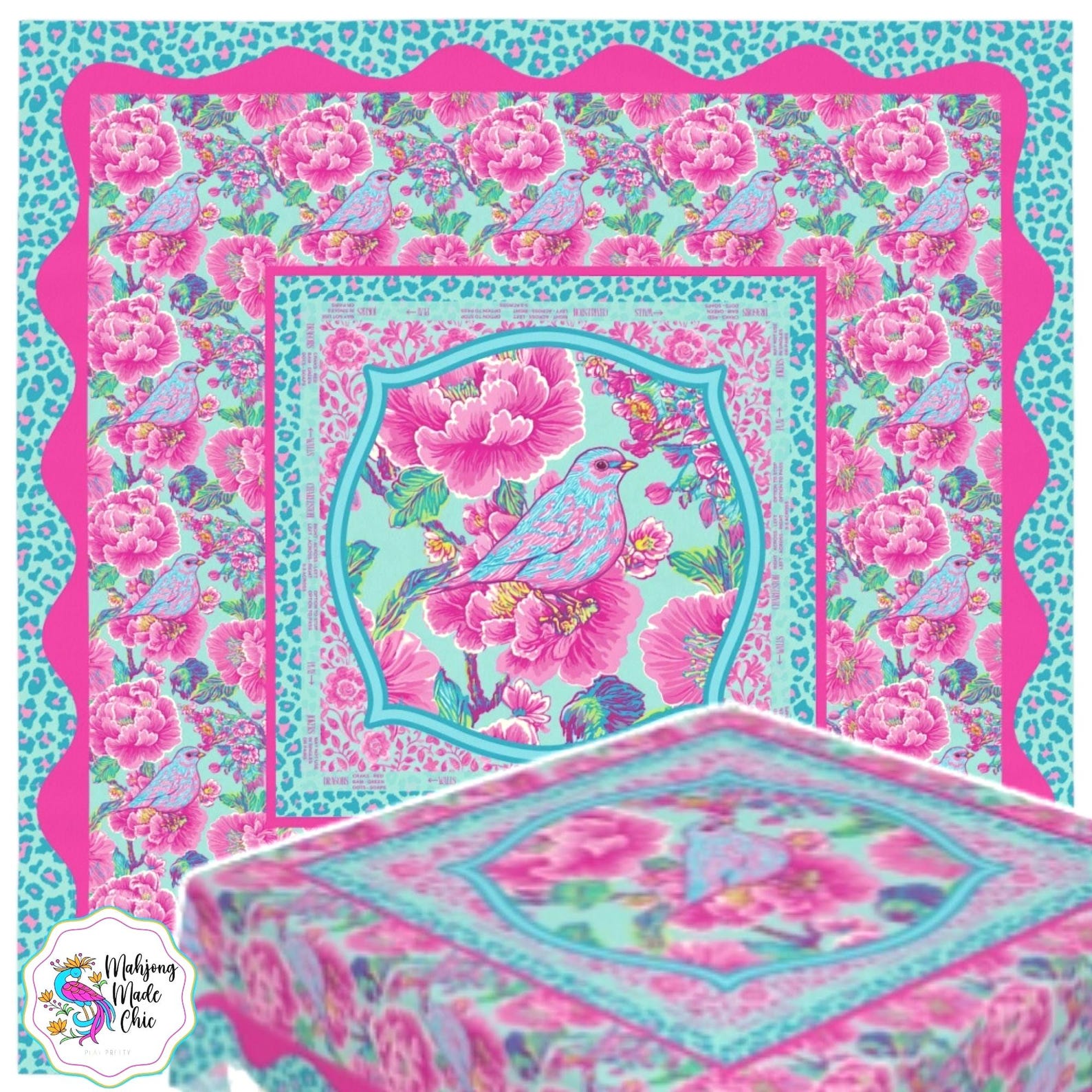 Pink Mahjong Game Night Instru - Home Textiles Direct 评论和价格